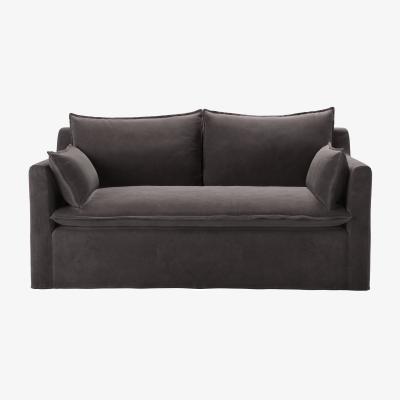 Sofa.com Anders 2 Seat Sofa in Shale Aquaclean Clever Velvet