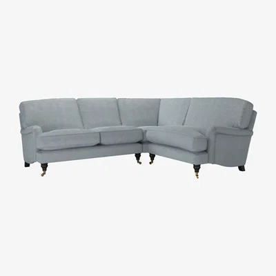 Sofa.com Bluebell Asym. Crn: LHF 2 Seat w RHF Loveseat in Buttermere Baylee Viscose Linen - sofa.com