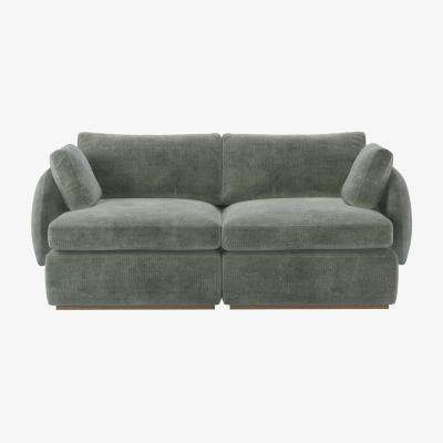 Sofa.com Ren 2 Seat Sofa in Moonstone Speckled Chenille