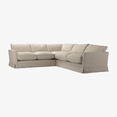 Sofa.com Otto Asym. Crn: LHF 2 Seat w RHF 2.5 Seat in Wishful Vermeer Linen - sofa.com