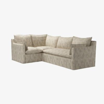 Sofa.com Anders Left Hand Single unit with Right Hand two Seat Sofa Bed in Sandstorm Pyramid Textured Weave - sofa.com