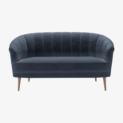 Sofa.com Harper 2 Seat Sofa in Skyfall Cotton Matt Velvet