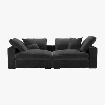 Sofa.com Long Island 2 Seat Sofa in Raven Speckled Chenille
