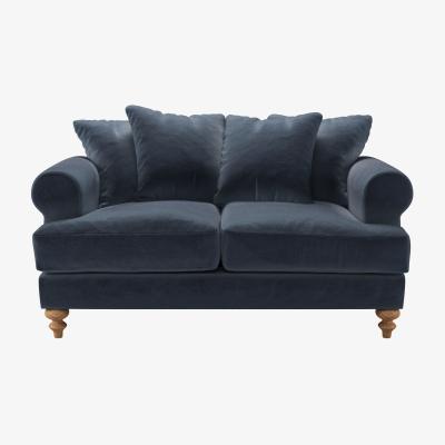 Sofa.com Teddy 2 Seat Sofa in Skyfall Cotton Matt Velvet