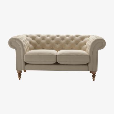 Sofa.com Oscar 2 Seat Sofa in Pennine Stone Organic Smart Cotton