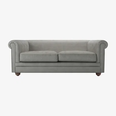 Sofa.com Patrick Unbuttoned 2.5 Seat Sofa in Mushroom Heathland Weave - sofa.com