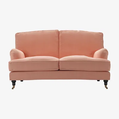 Sofa.com Bluebell 2 Seat Sofa (breaks down) in Sakura Pink Organic Smart Cotton