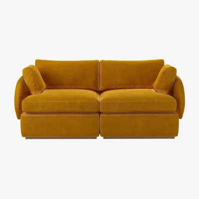 Sofa.com Ren 2 Seat Sofa in Amber Smart Velvet