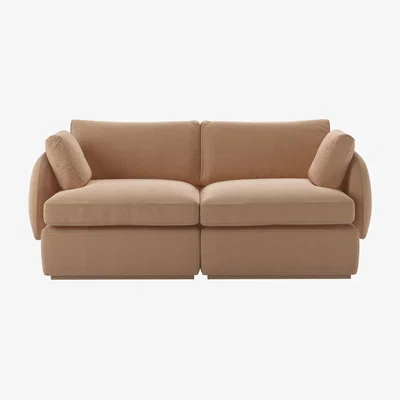 Sofa.com Ren 2 Seat Sofa in Rosewater Organic Smart Cotton