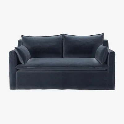 Sofa.com Anders 2 Seat Sofa in Skyfall Cotton Matt Velvet