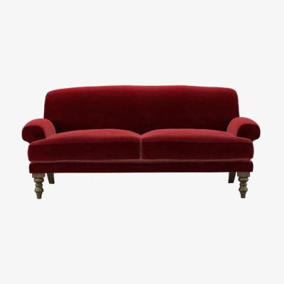 Sofa.com Perfectly Pristine Saturday 2.5 Seat Sofa in Claret Cotton Matt Velvet - sofa.com