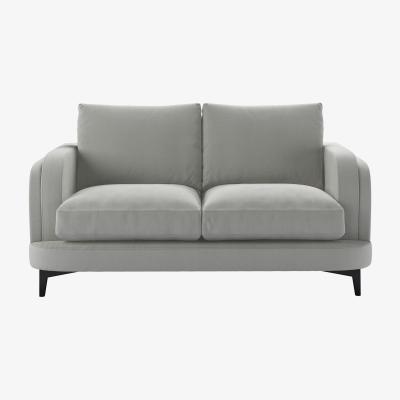 Sofa.com Boston Curved Arm 2 Seat Sofa in Wishing Well Organic Smart Cotton