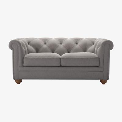 Sofa.com Patrick 2 Seat Sofa in Pigeon Grey Easy Cotton - sofa.com