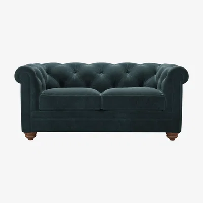 Sofa.com Patrick 2 Seat Sofa in Deep Forest Aquaclean Clever Velvet