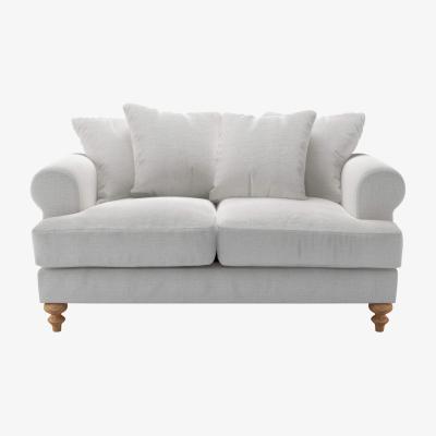 Sofa.com Perfectly Pristine Teddy 2 Seat Sofa in Pumice House Basket Weave - sofa.com