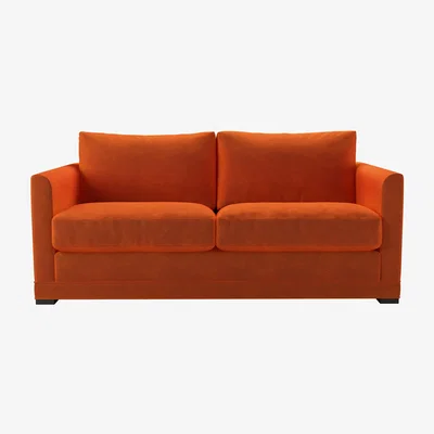 Sofa.com Aissa 2.5 Seat Sofabed in Paprika Smart Velvet - sofa.com