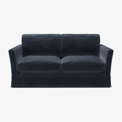Sofa.com Otto 2 Seat Sofa Bed in Skyfall Cotton Matt Velvet