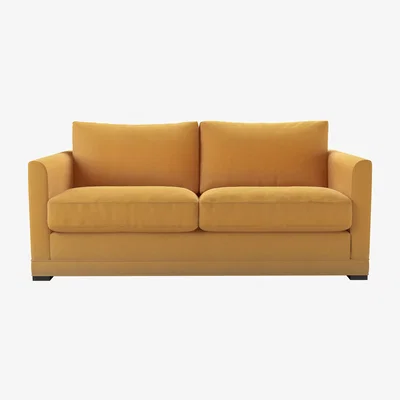 Sofa.com Aissa 2.5 Seat Sofa in Ochre Easy Cotton - sofa.com