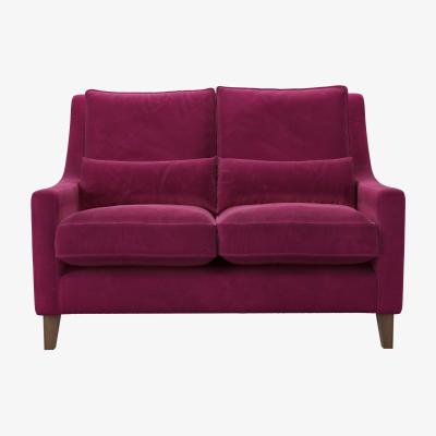 Sofa.com High Back Iggy 2 Seat Sofa in Persian Rose Smart Velvet
