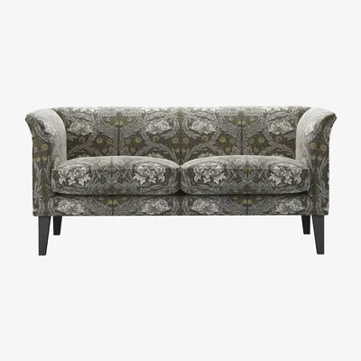 Sofa.com Fingal 2 Seat Sofa in African Marigold Velvet Iron