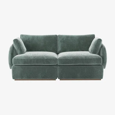 Sofa.com Ren 2 Seat Sofa in Peppermint Bubble Velvet