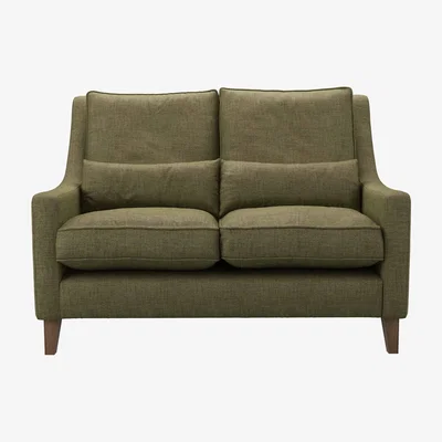 Sofa.com High Back Iggy 2 Seat Sofa in Thyme Florence Textured Weave
