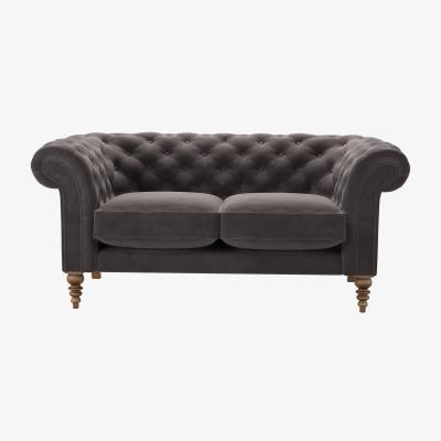 Sofa.com Oscar 2 Seat Sofa in Shale Aquaclean Clever Velvet