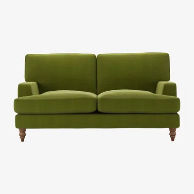 Sofa.com Isla 2 Seat Sofa in Vine Leaf Organic Smart Cotton