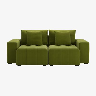 Sofa.com Romy 2 Seat Sofa in Vine Leaf Organic Smart Cotton
