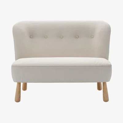 Sofa.com Alfie Mini Two Seat Sofa in Taupe Brushed Linen Cotton - sofa.com