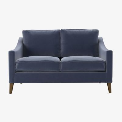 Sofa.com Nearly New Iggy 2 Seat Sofa in Sapphire Smart Velvet - sofa.com
