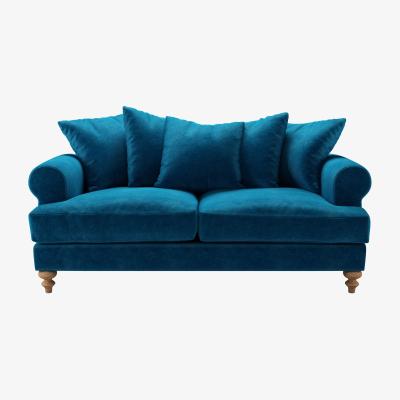 Sofa.com Perfectly Pristine Teddy 2.5 Seat Sofa in Scuba Smart Velvet - sofa.com