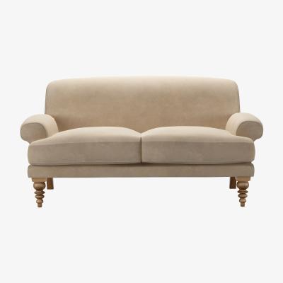 Sofa.com Saturday 2 Seat Sofa (breaks down) in Fawn Aquaclean Clever Velvet