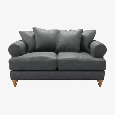 Sofa.com Teddy 2 Seat Sofa in Niagara Powdered Leather - sofa.com