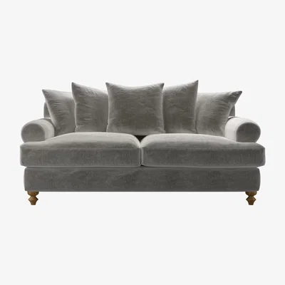 Sofa.com Teddy 2.5 Seat Sofa Bed in Squirrel Cotton Matt Velvet - sofa.com