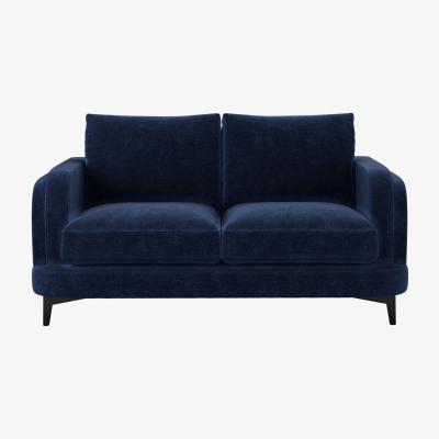 Sofa.com Boston Curved Arm 2 Seat Sofa in Port Royal Aquaclean Clever Chenille