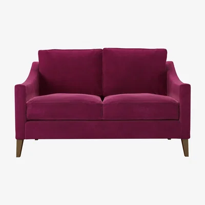 Sofa.com Iggy 2 Seat Sofa in Persian Rose Smart Velvet