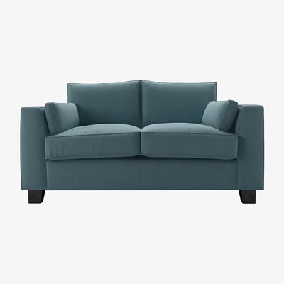 Sofa.com Bowie 2 Seat Sofa in Tide Organic Smart Cotton