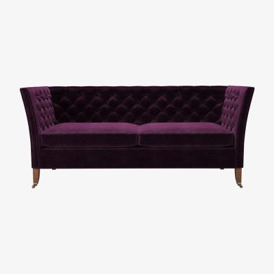 Sofa.com Descartes 2.5 Seat Sofa in Plum Smart Velvet - sofa.com