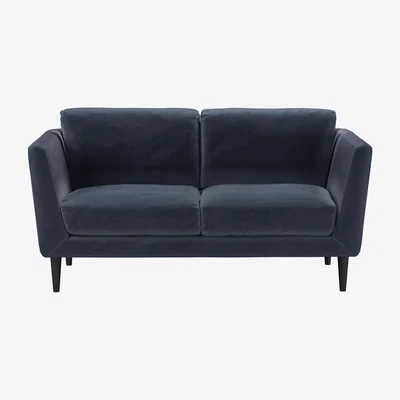 Sofa.com Holly 2 Seat Sofa in Skyfall Cotton Matt Velvet