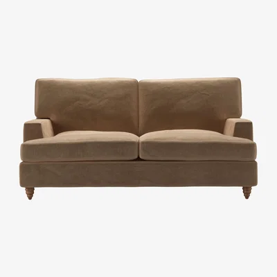 Sofa.com Isla 2 Seat Sofabed in Spiced Latte Cotton Matt Velvet - sofa.com