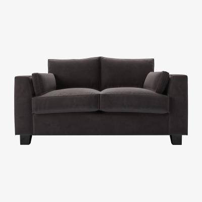 Sofa.com Bowie 2 Seat Sofa in Shale Aquaclean Clever Velvet