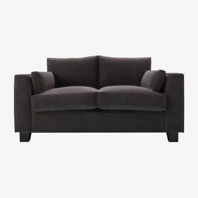 Sofa.com Bowie 2 Seat Sofa in Shale Aquaclean Clever Velvet