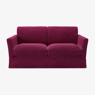 Sofa.com Otto 2 Seat Sofa Bed in Persian Rose Smart Velvet