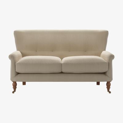 Sofa.com Alderney 2 Seat Sofa in Pennine Stone Organic Smart Cotton