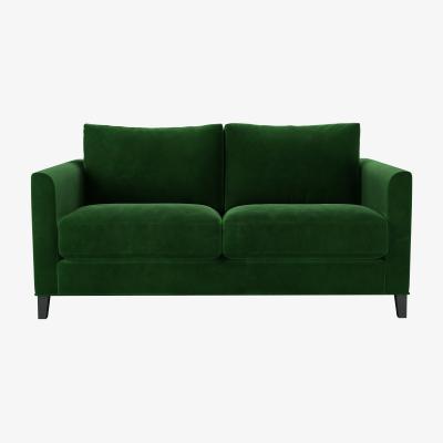 Sofa.com Izzy 2 Seat Sofa in Putting Green Aquaclean Clever Velvet