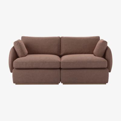 Sofa.com Ren 2 Seat Sofa in Pinot Noir Norfolk Cotton