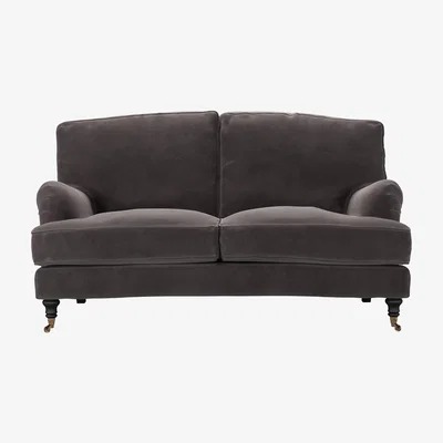 Sofa.com Bluebell 2 Seat Sofa in Shale Aquaclean Clever Velvet