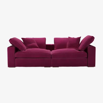 Sofa.com Long Island 2 Seat Sofa in Persian Rose Smart Velvet