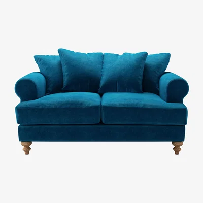Sofa.com Teddy 2 Seat Sofa in Scuba Smart Velvet - sofa.com